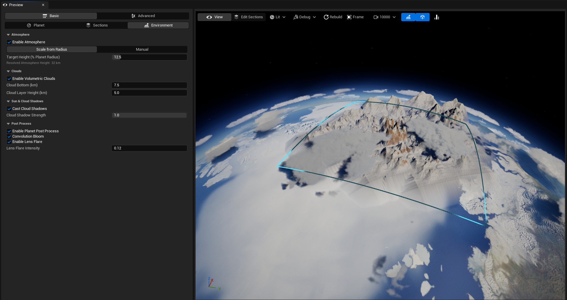 Planet visual authoring